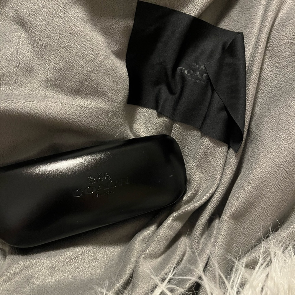 Coach Glossy Black Eyeglass Case